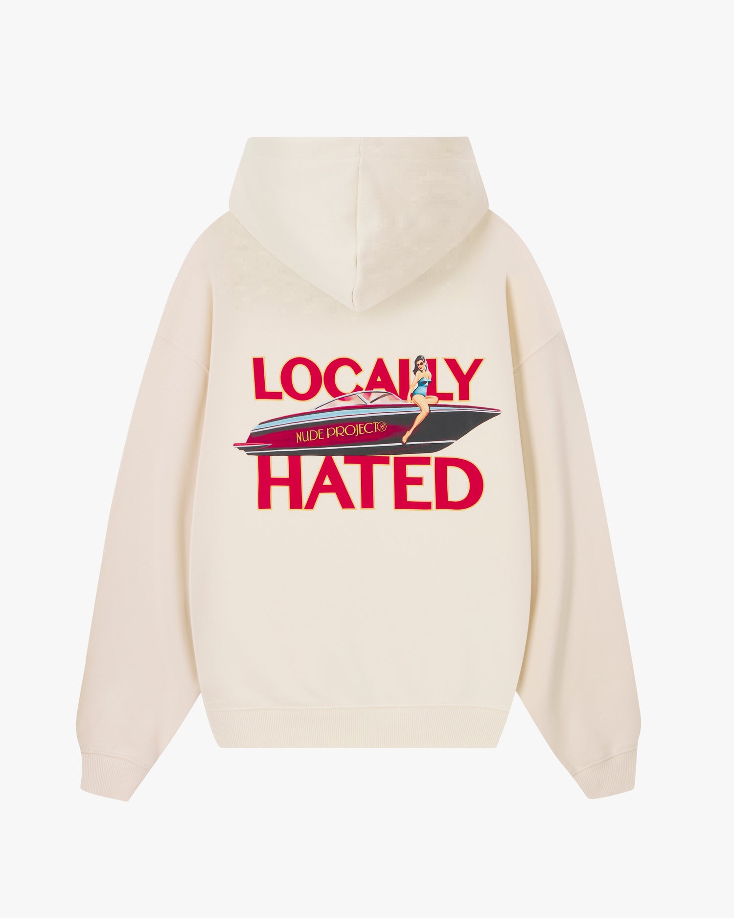 LOCALLY HATED HOODIE MARSHMALLOW