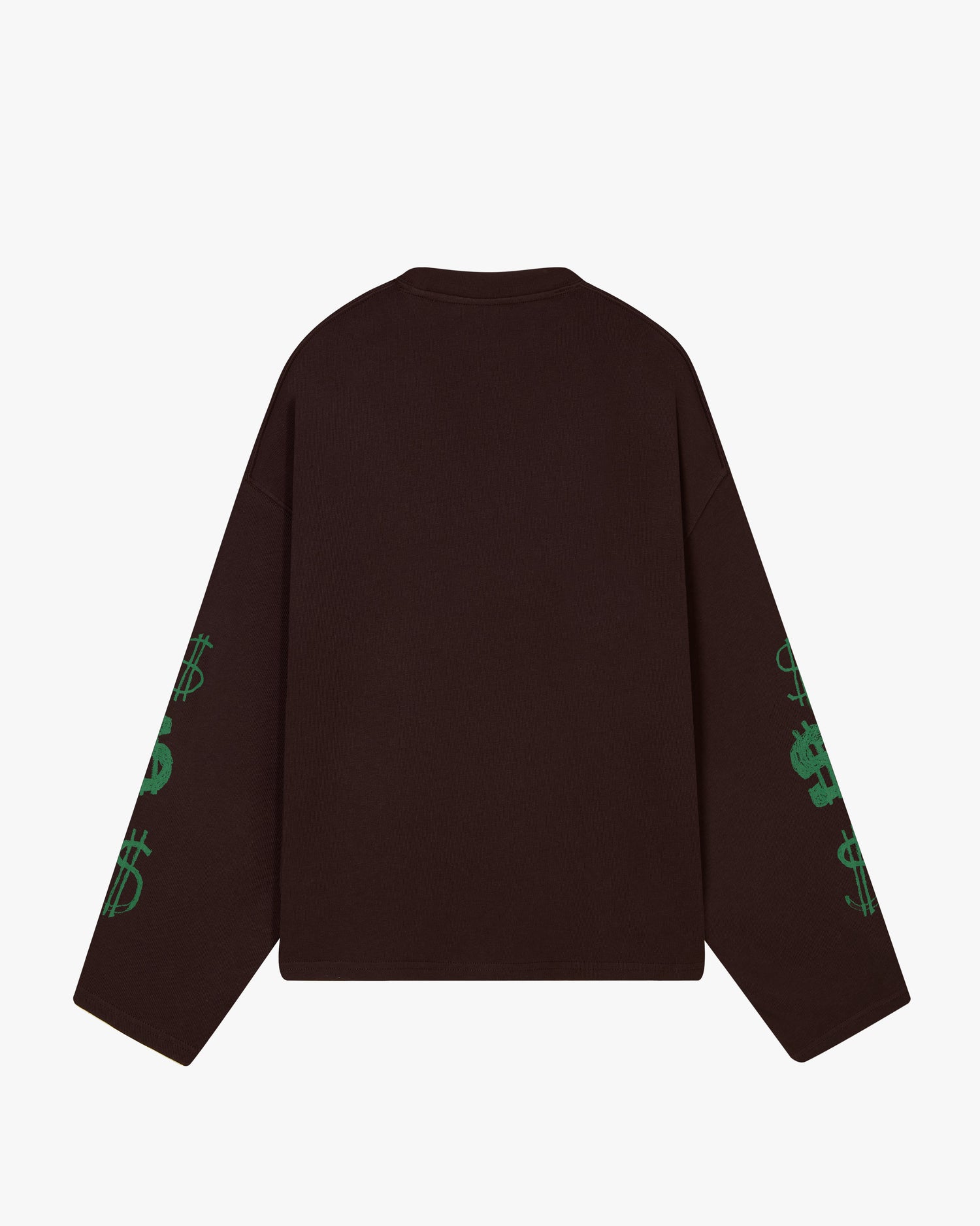 DOLLA LONG-SLEEVE TEE BROWN