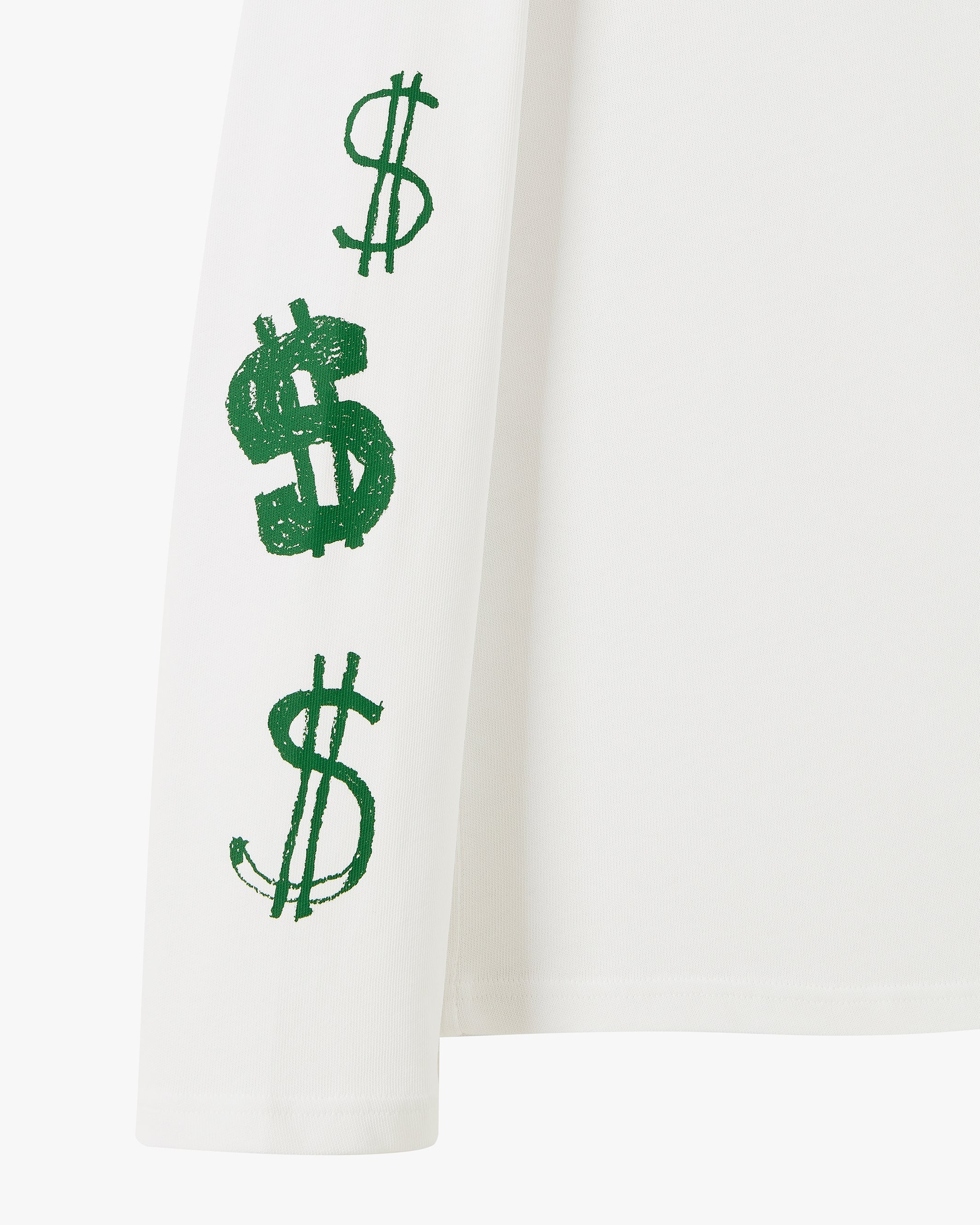 DOLLA LONG-SLEEVE TEE WHITE