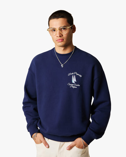 LIL BOAT SWEATSHIRT NAVY