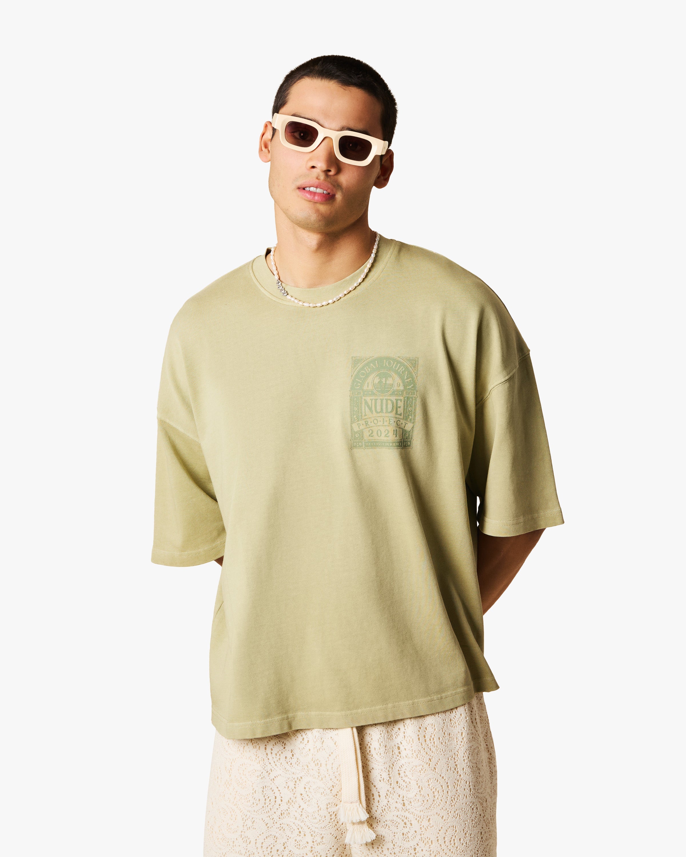 JOURNEY BOXY TEE GREEN