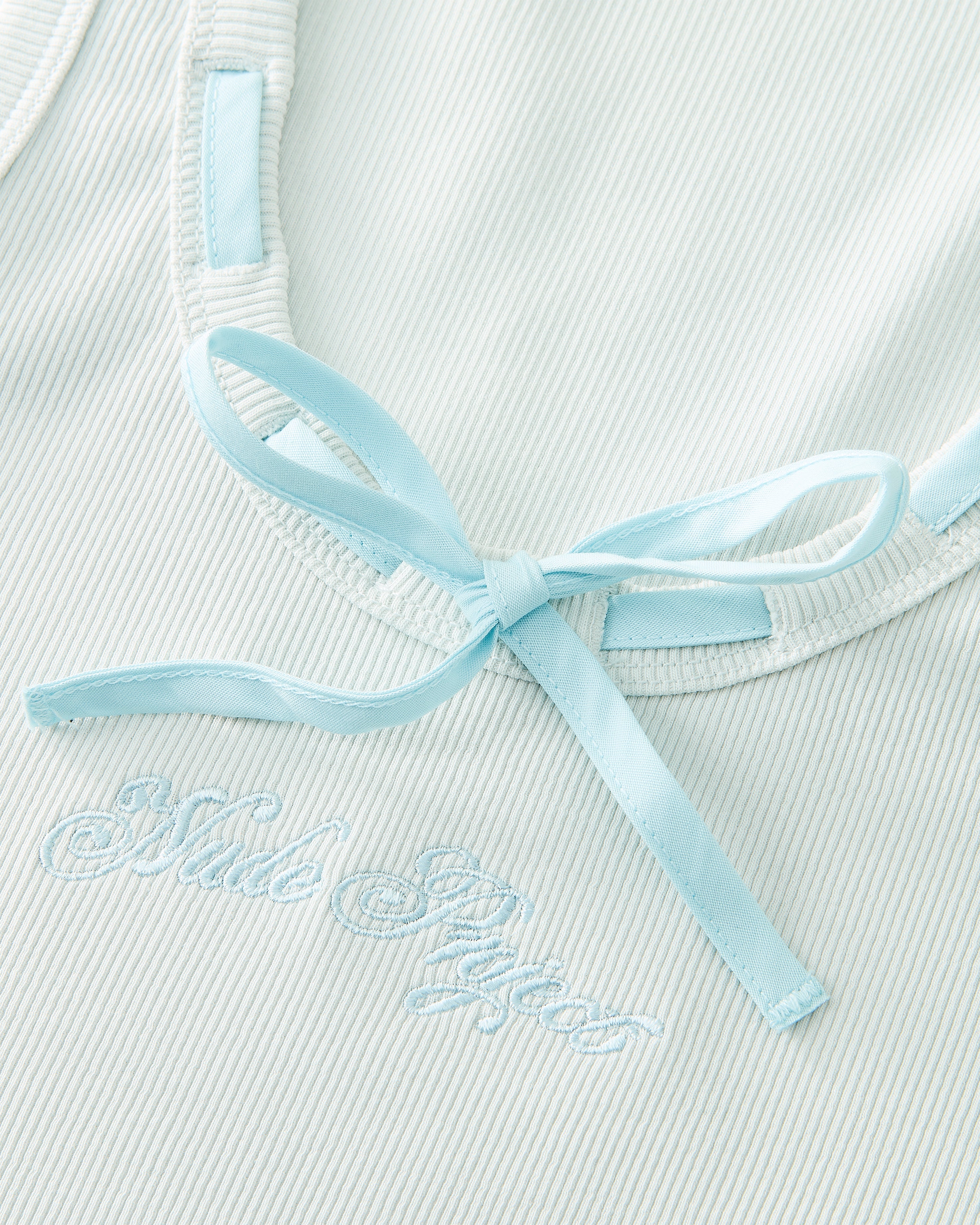 CUTIE BOW TANK TOP BLUE