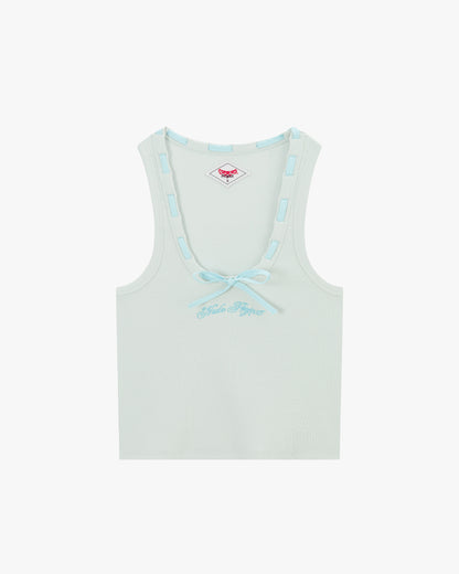 CUTIE BOW TANK TOP BLUE