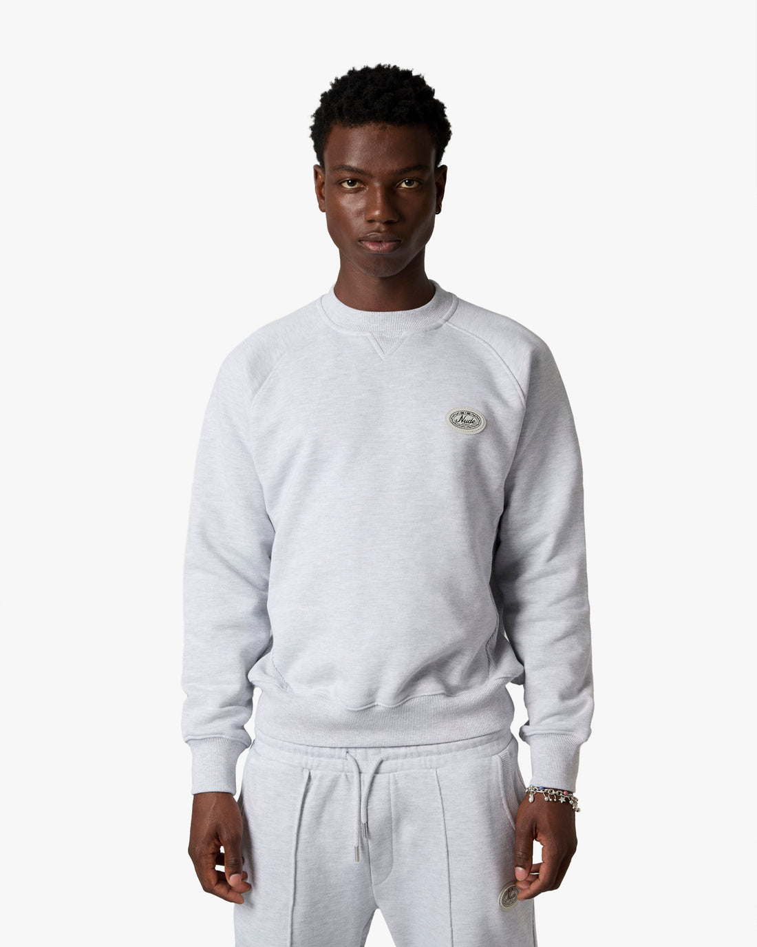 ESSENTIALS SWEATSHIRT GREY MELANGE