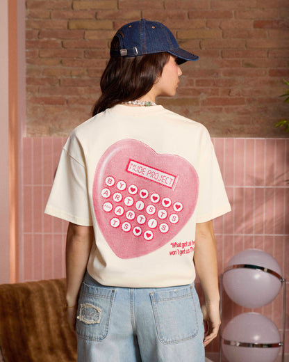 CALCULATOR TEE MARSHMALLOW