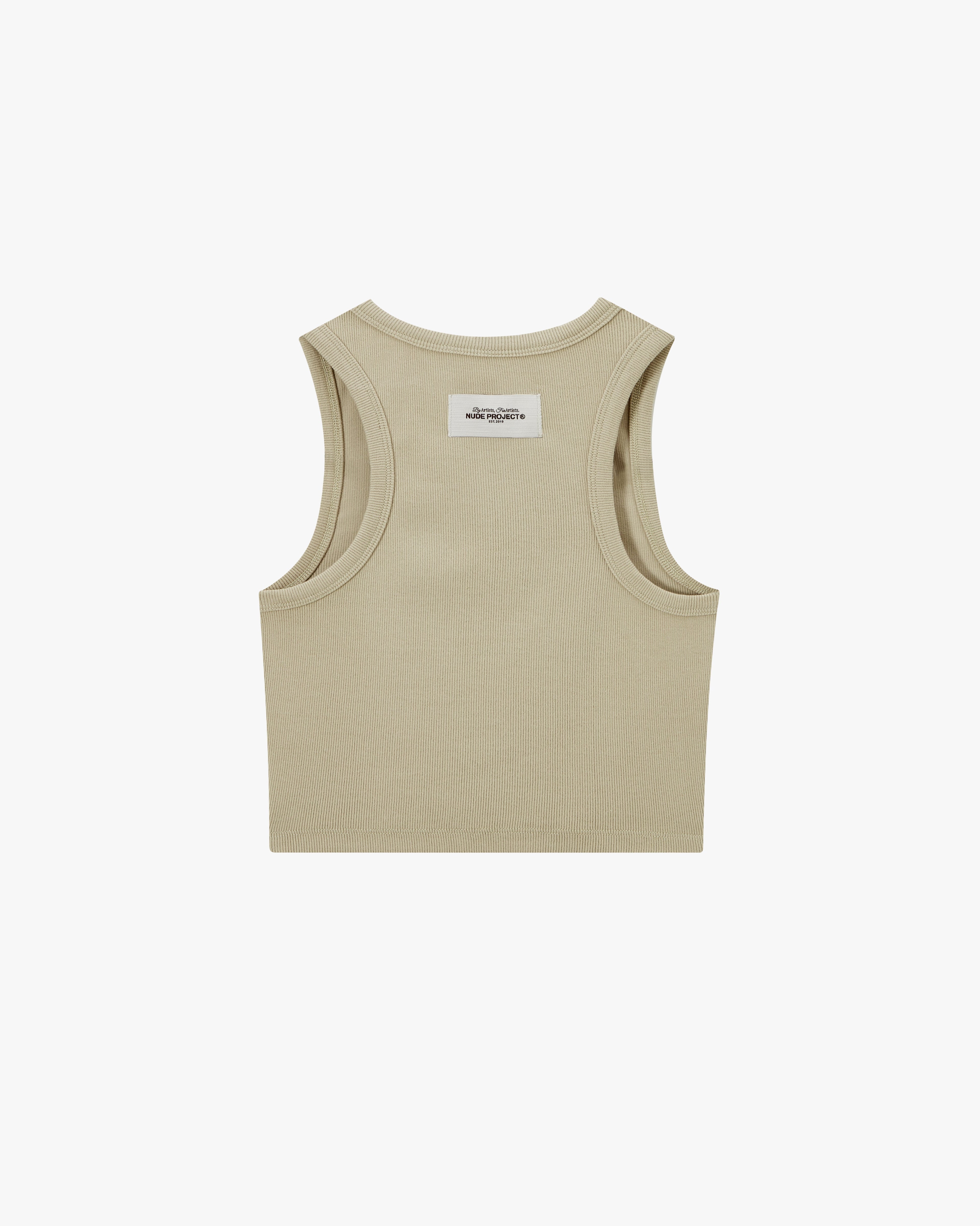 TONE2TONE TANK TOP BEIGE