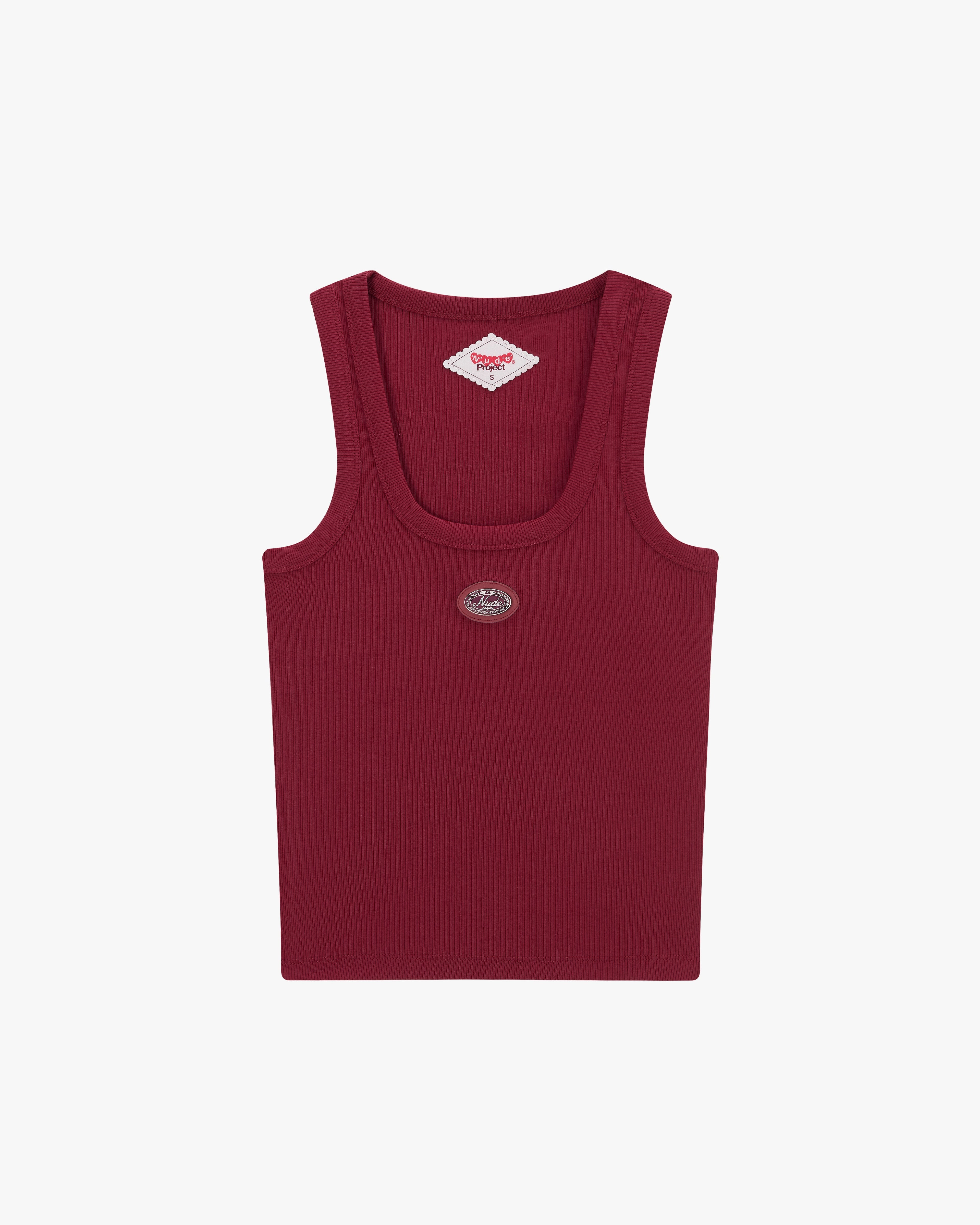 SOPHISTICATED PLEASURE TANK TOP BURGUNDY