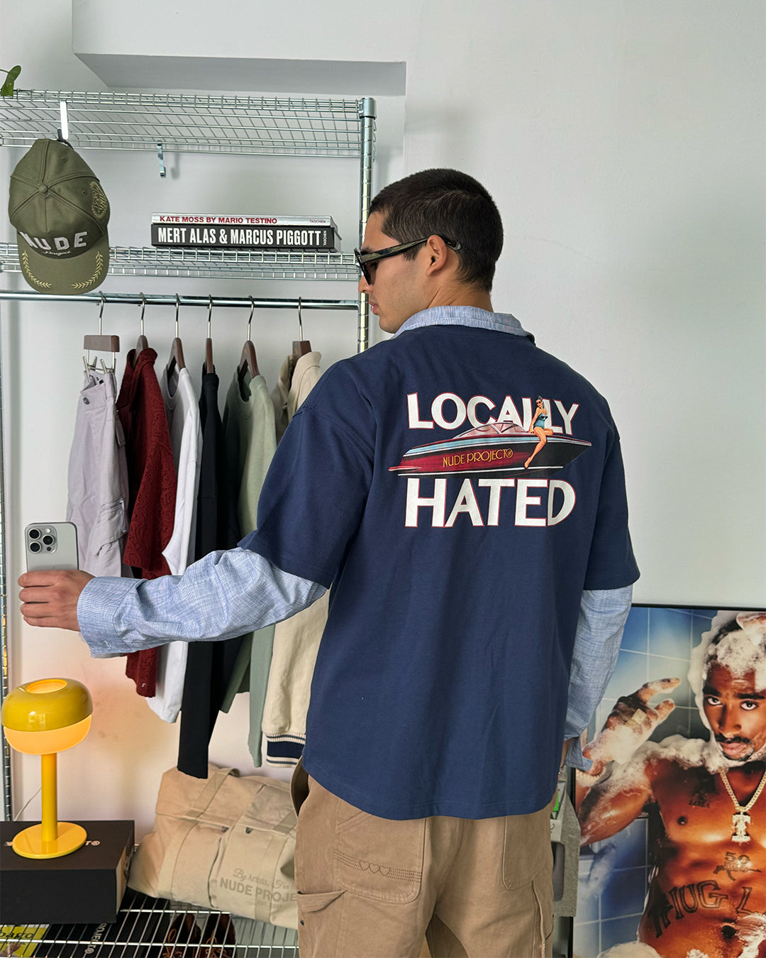 LOCALLY HATED TEE NAVY