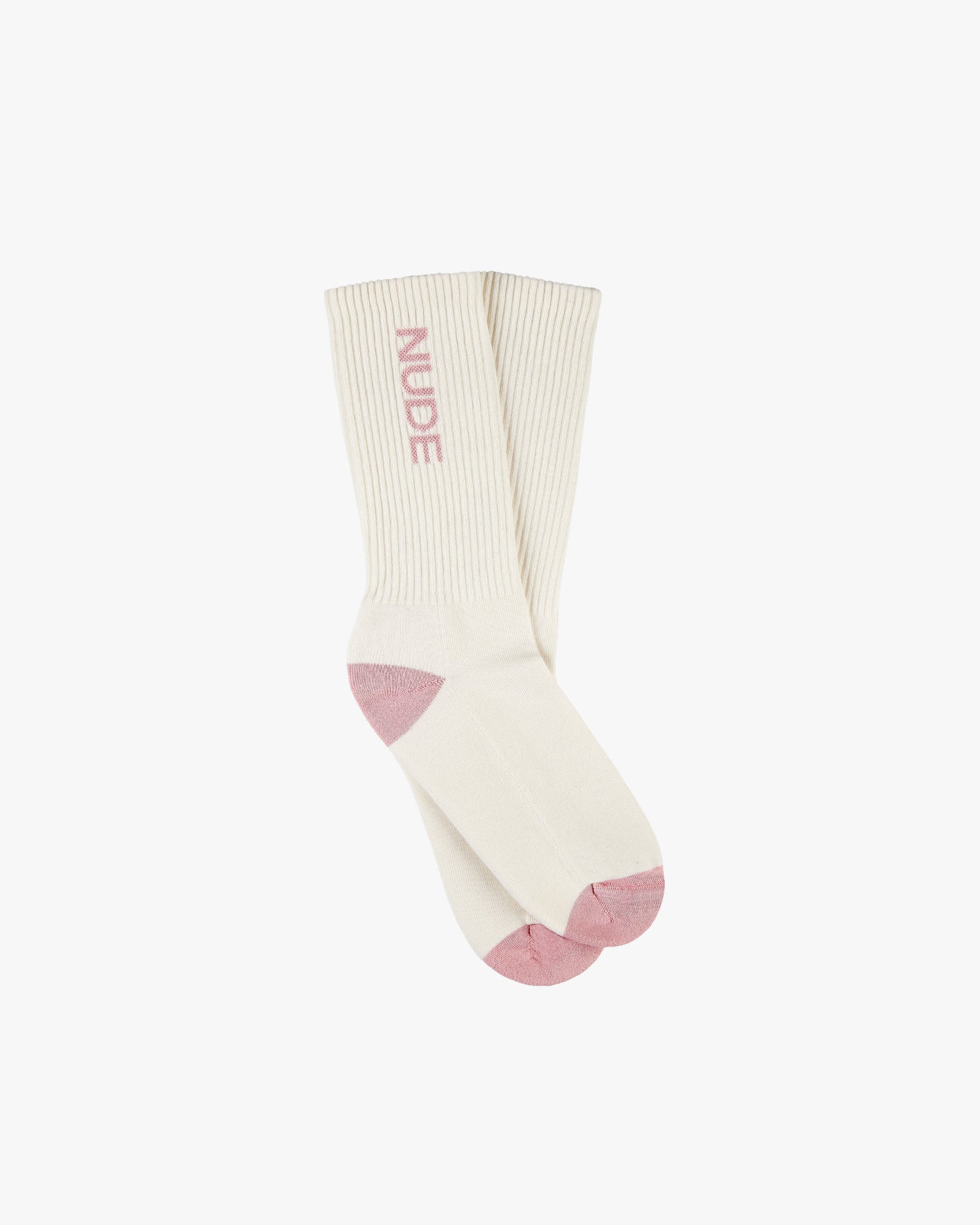 LOGO SOCKS WHITE/BURGUNDY 2XPACK