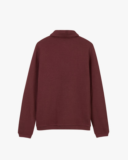 VERSAILLES LONG-SLEEVE TEE BURGUNDY