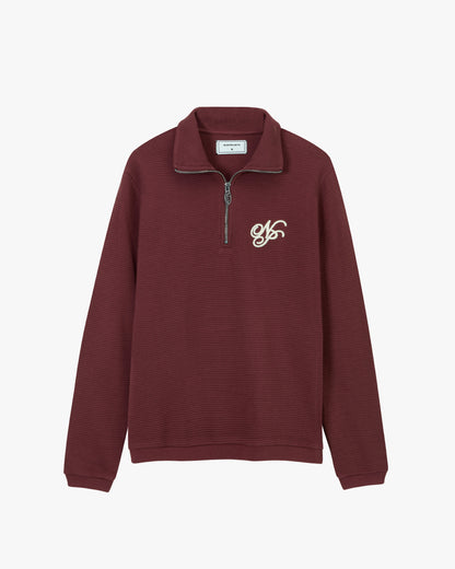 VERSAILLES LONG-SLEEVE TEE BURGUNDY