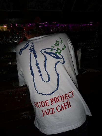 JAZZ CAFÉ TEE WHITE