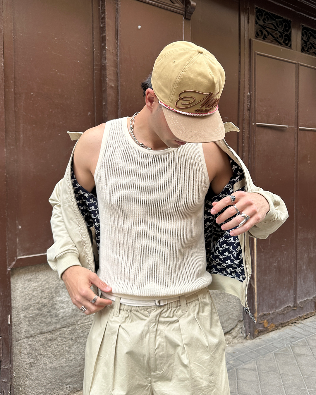 KNIT TANK TOP MARSHMALLOW